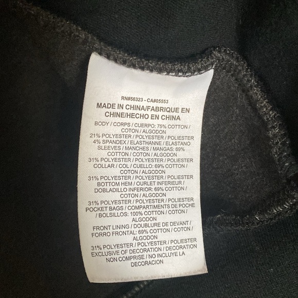 Nike Women Tech Fleece Cropped Bomber Jacket Black Charcoal Grey Sz Large - Picture 7 of 10